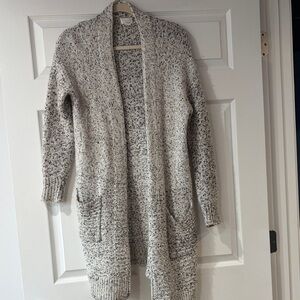 Cozy Women's Knit Sweater - Cream and Black